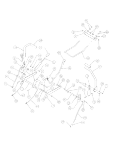 Deck Liftandcontrols Diagram and Parts List for 17AA5AAG700 2008 Yard Machines Lawn Tractor